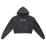 Meet me at the Bar Pink Cropped Hoodie