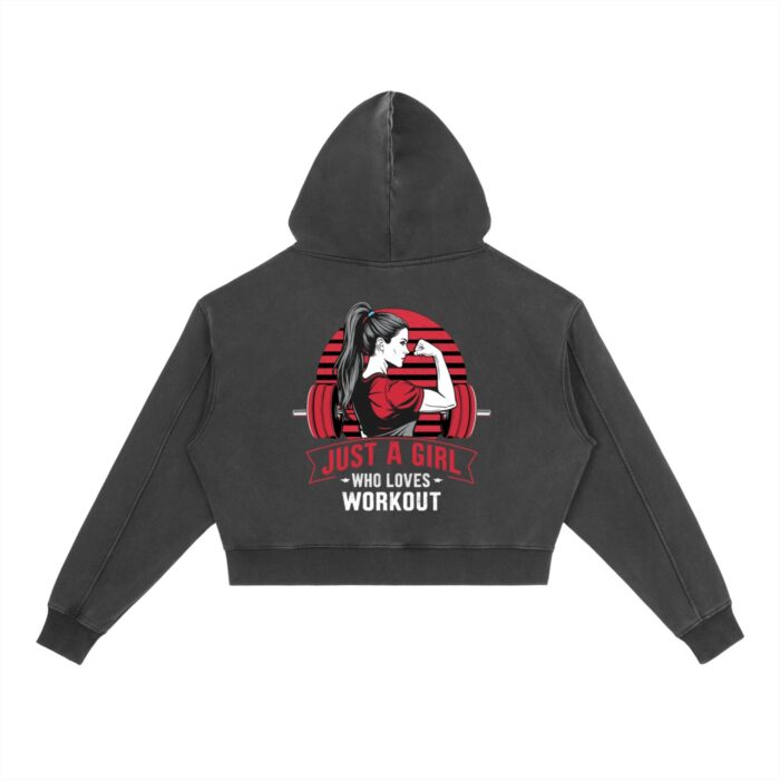 Who Loves Work Out Washed Hoodie Who Loves Work Out Washed Hoodie