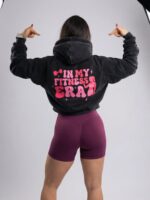 In my fitness Era Cropped Hoodie