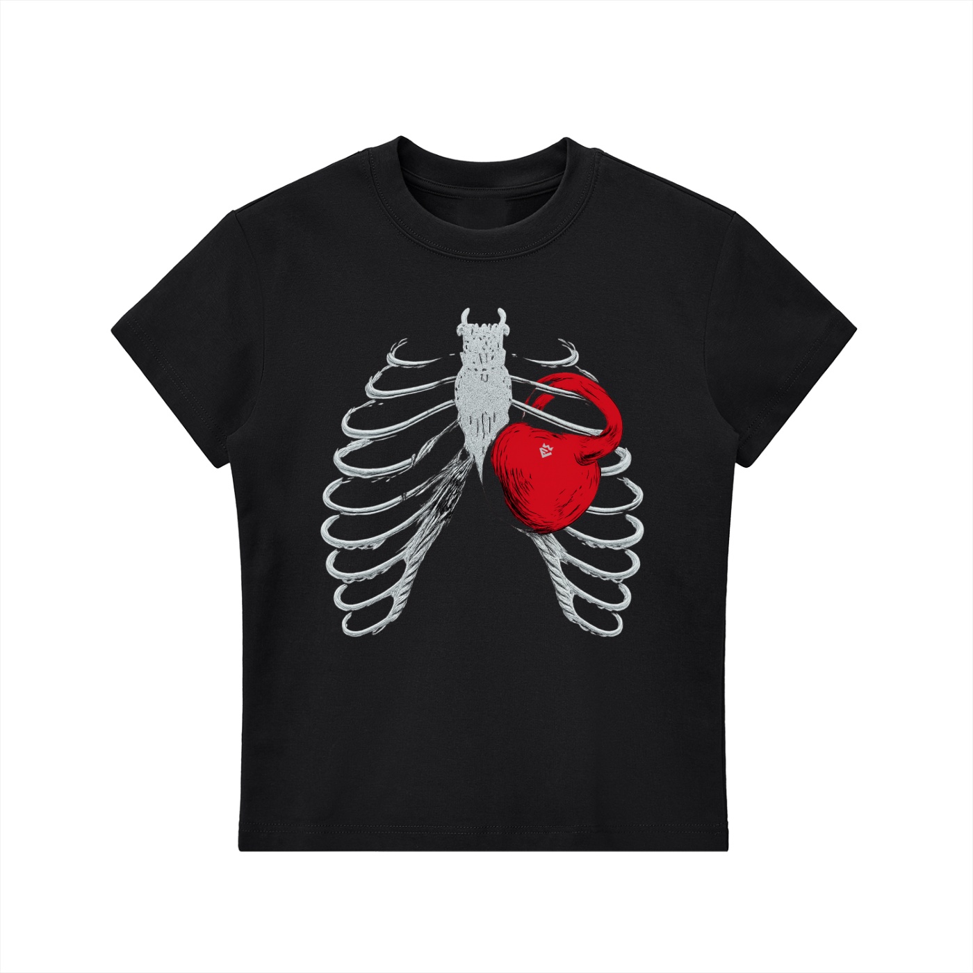 https://ajmall-vc-public-bucket.oss-us-west-1.aliyuncs.com/hugepod/material/custom_printing/1feae566b174417496a791ce4bc81fc8.png X-ray Bodycon T-shirt - Image 1