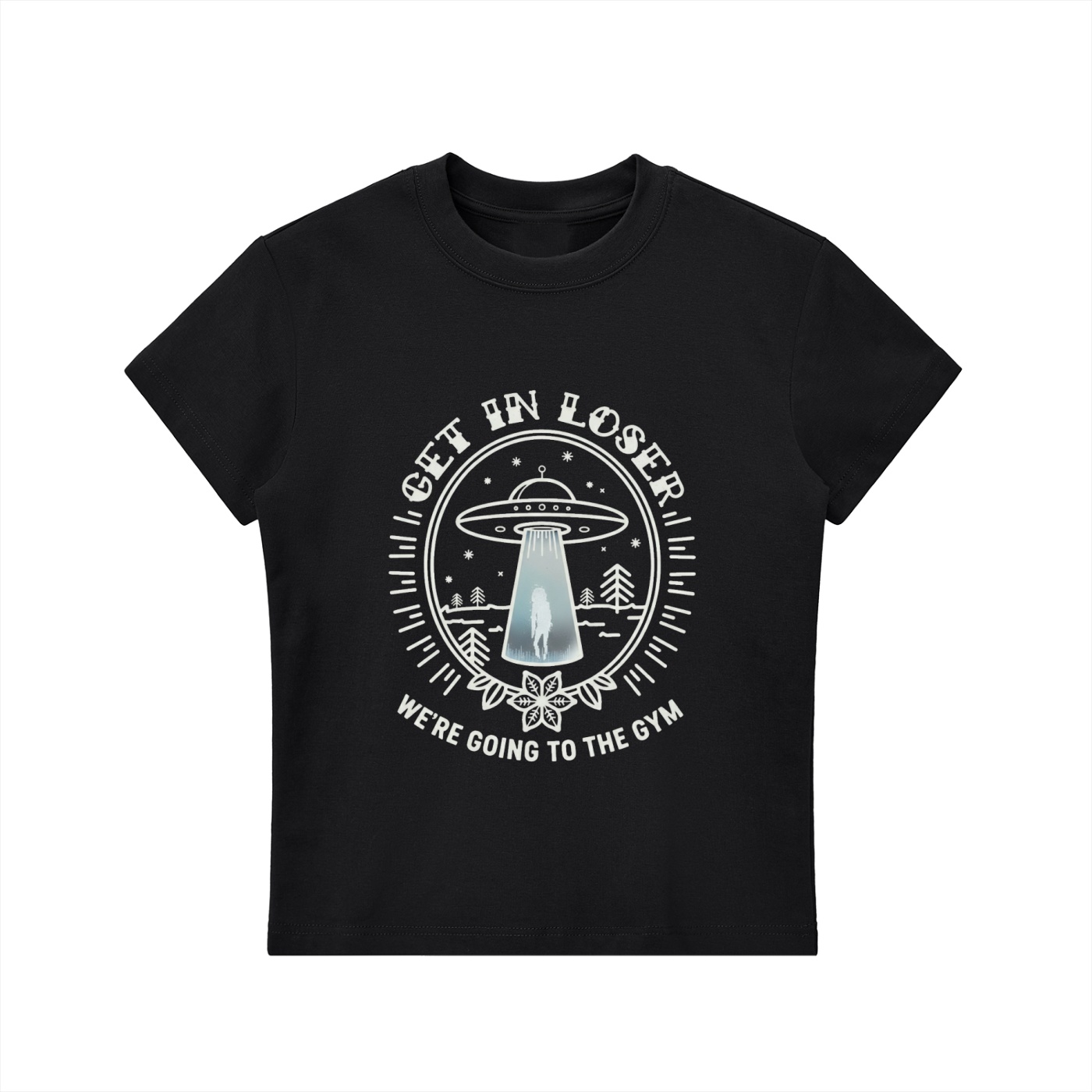 https://ajmall-vc-public-bucket.oss-us-west-1.aliyuncs.com/hugepod/material/custom_printing/2eeb8c7734964f43afd7f306510f8eb1.png Get in loser Bodycon T-shirt - Image 1