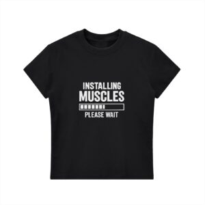 Installing Muscles Bodycon T-shirt