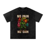 No Pain Dinosaur Washed Oversized T-Shirt