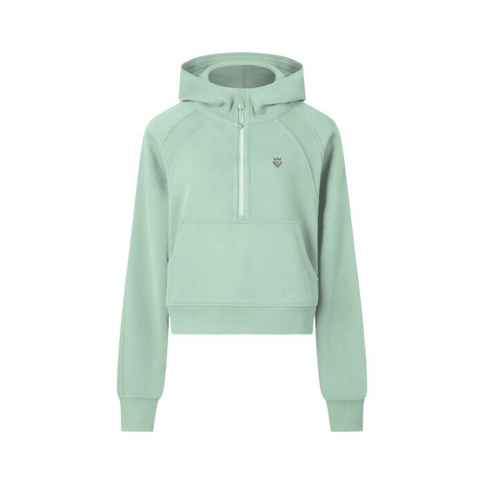 Cropped Zip Hoodie