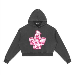 Barbell Girl Washed Hoodie