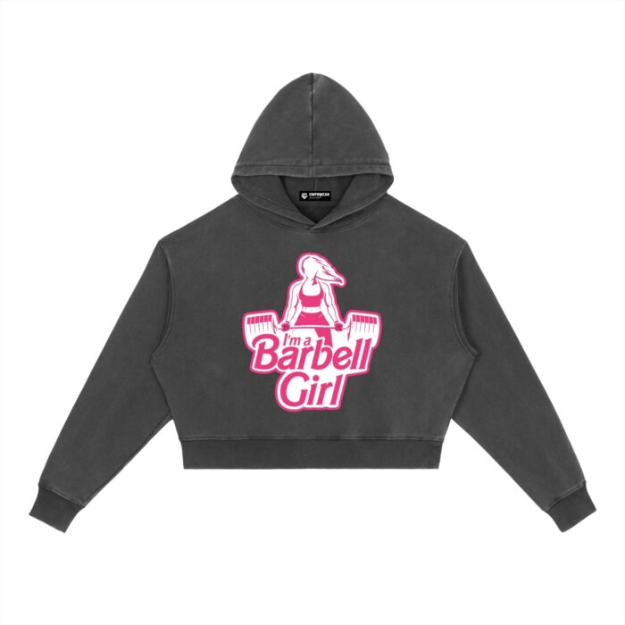 Barbell Girl Washed Hoodie Barbell Girl Washed Hoodie