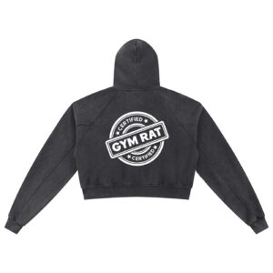 Certified GymRat Cropped Hoodie