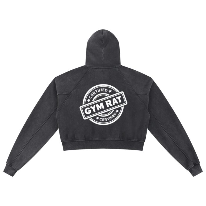 Certified GymRat Cropped Hoodie