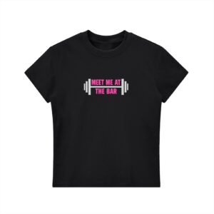 Meet me at the Bar Pink Bodycon T-shirt