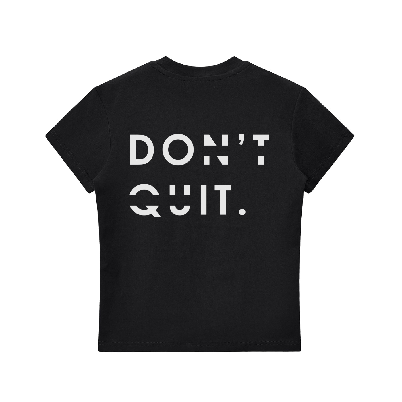 https://ajmall-vc-public-bucket.oss-us-west-1.aliyuncs.com/hugepod/material/custom_printing/7d092140ad1544c1b4ae80152c9fac5e.png Don't Quit Bodycon T-shirt - Image 1