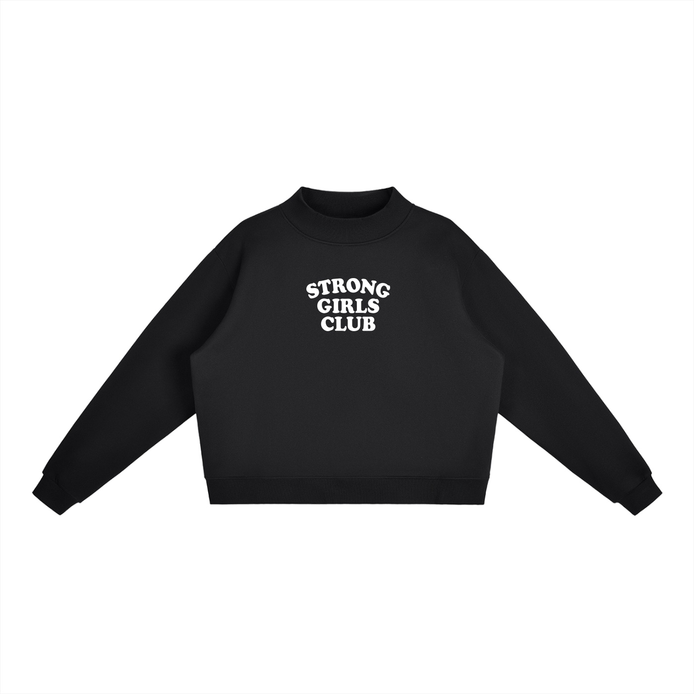 https://ajmall-vc-public-bucket.oss-us-west-1.aliyuncs.com/hugepod/material/custom_printing/869f78930283486ab28a828745f110bf.png Strong Girls Club Oversized Sweatshirt - Image 1