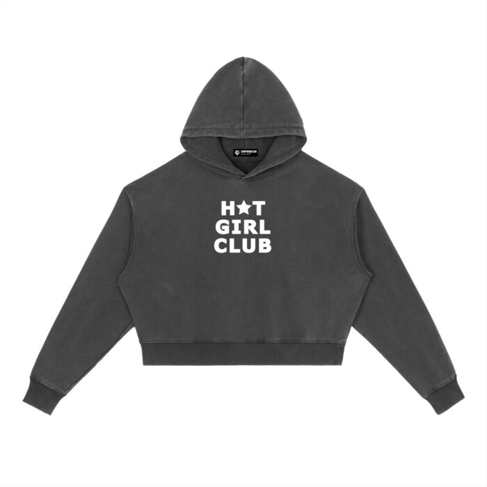 Hot Girl Club Washed Hoodie Hot Girl Club Washed Hoodie
