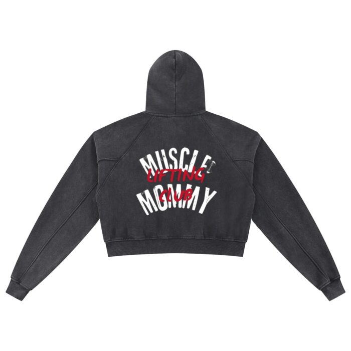 Muscle Mommy Lifting Club Cropped Hoodie