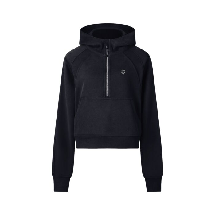 Cropped Zip Hoodie