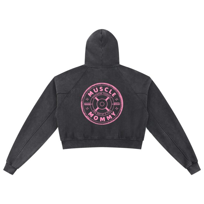 Muscle Mommy Plate Cropped Hoodie