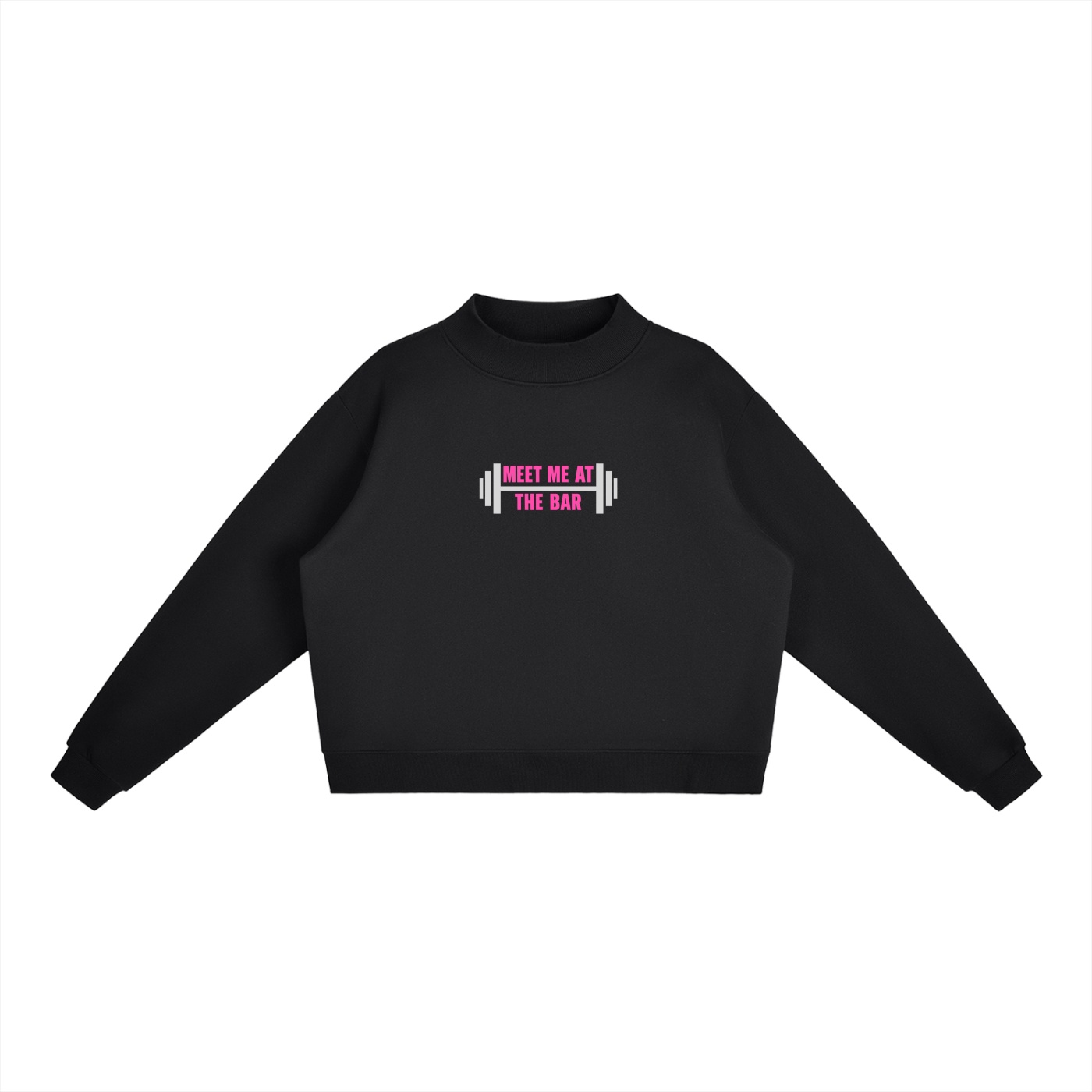 https://ajmall-vc-public-bucket.oss-us-west-1.aliyuncs.com/hugepod/material/custom_printing/a9a65bd01b5b482b87cca5c027881f25.png Meet me at the Bar Pink Oversized Sweatshirt - Image 1