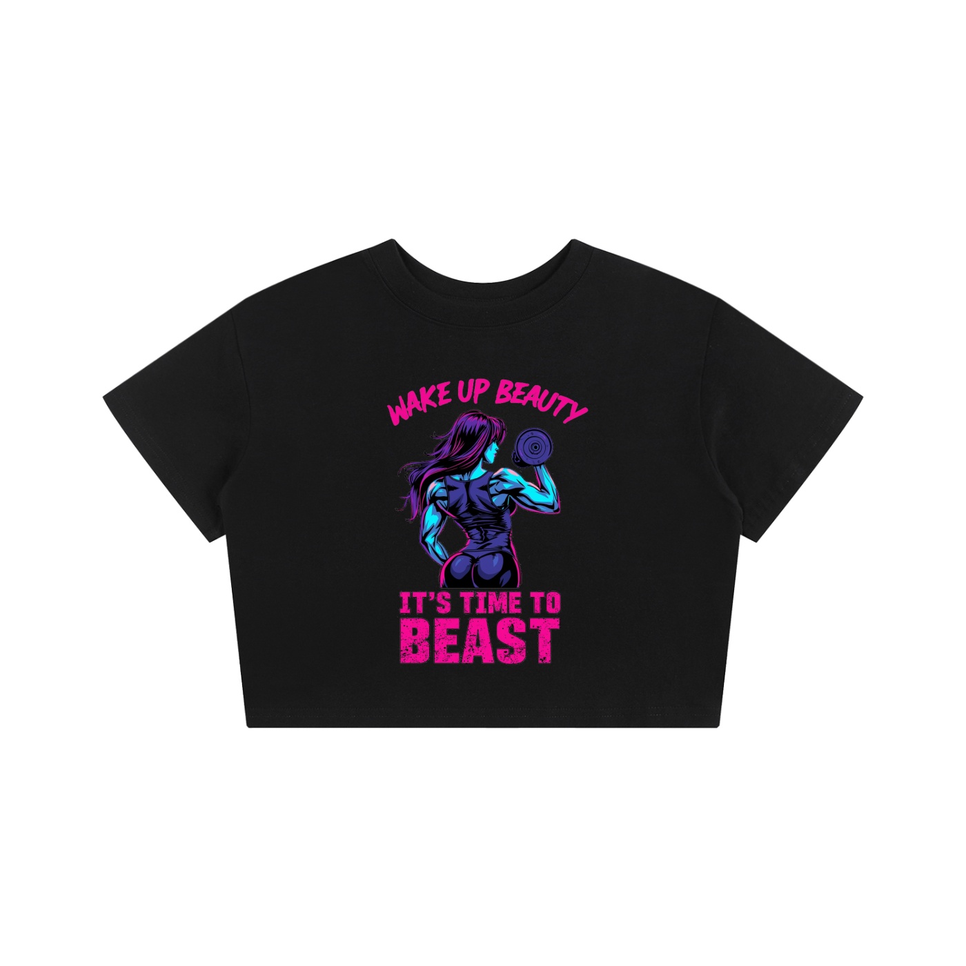 https://ajmall-vc-public-bucket.oss-us-west-1.aliyuncs.com/hugepod/material/custom_printing/ac1c5a302c8948a2a6dea2279781e76f.png Wake up Beauty Baby Tee - Image 1