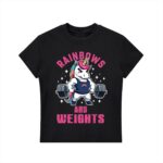 Rainbows & Weights Bodycon T-shirt
