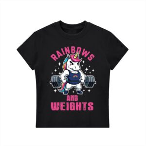 Rainbows & Weights Bodycon T-shirt