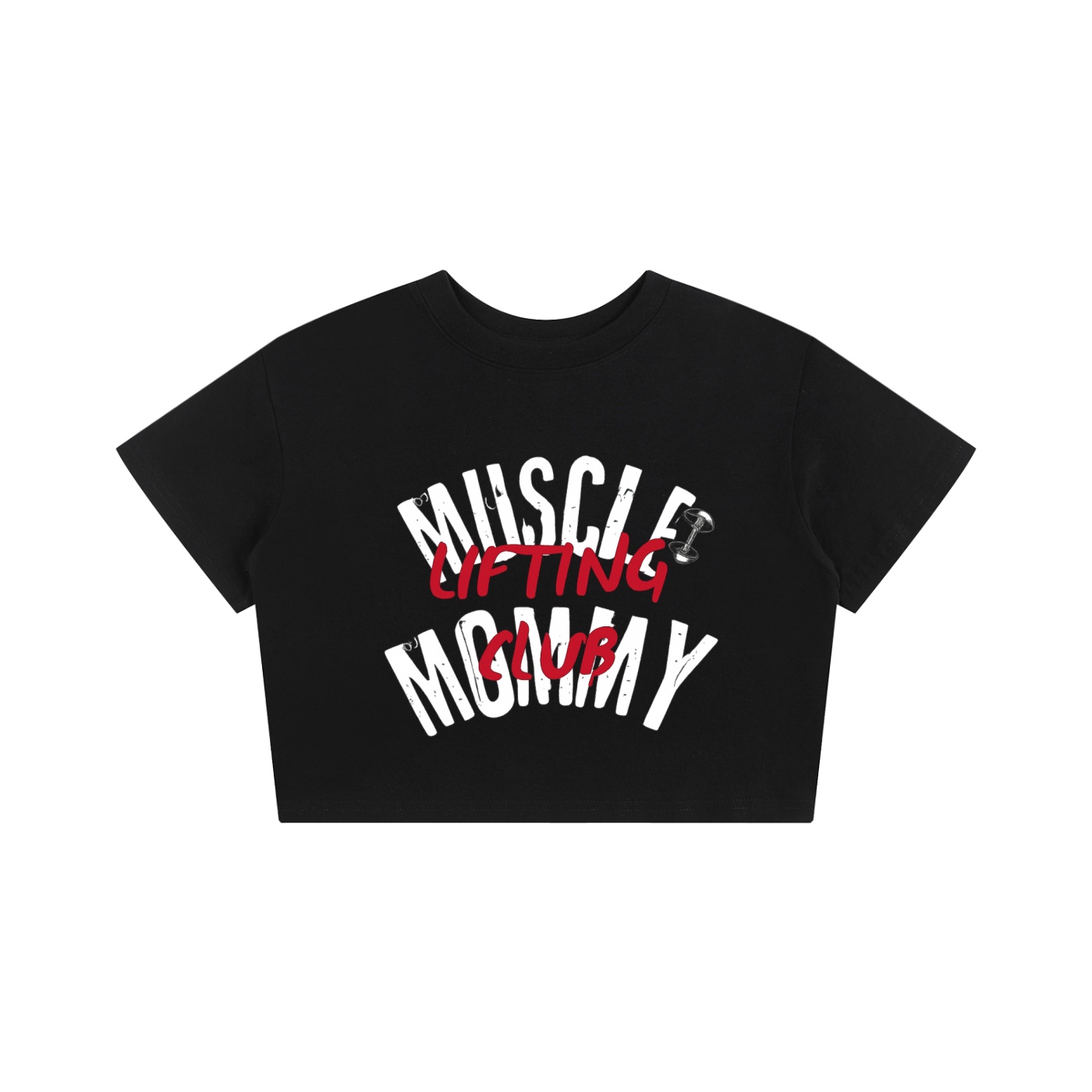 https://ajmall-vc-public-bucket.oss-us-west-1.aliyuncs.com/hugepod/material/custom_printing/be257d13519249d8891b19ab08f7b2ce.png Muscle Mommy Lifting Club Baby Tee - Image 1