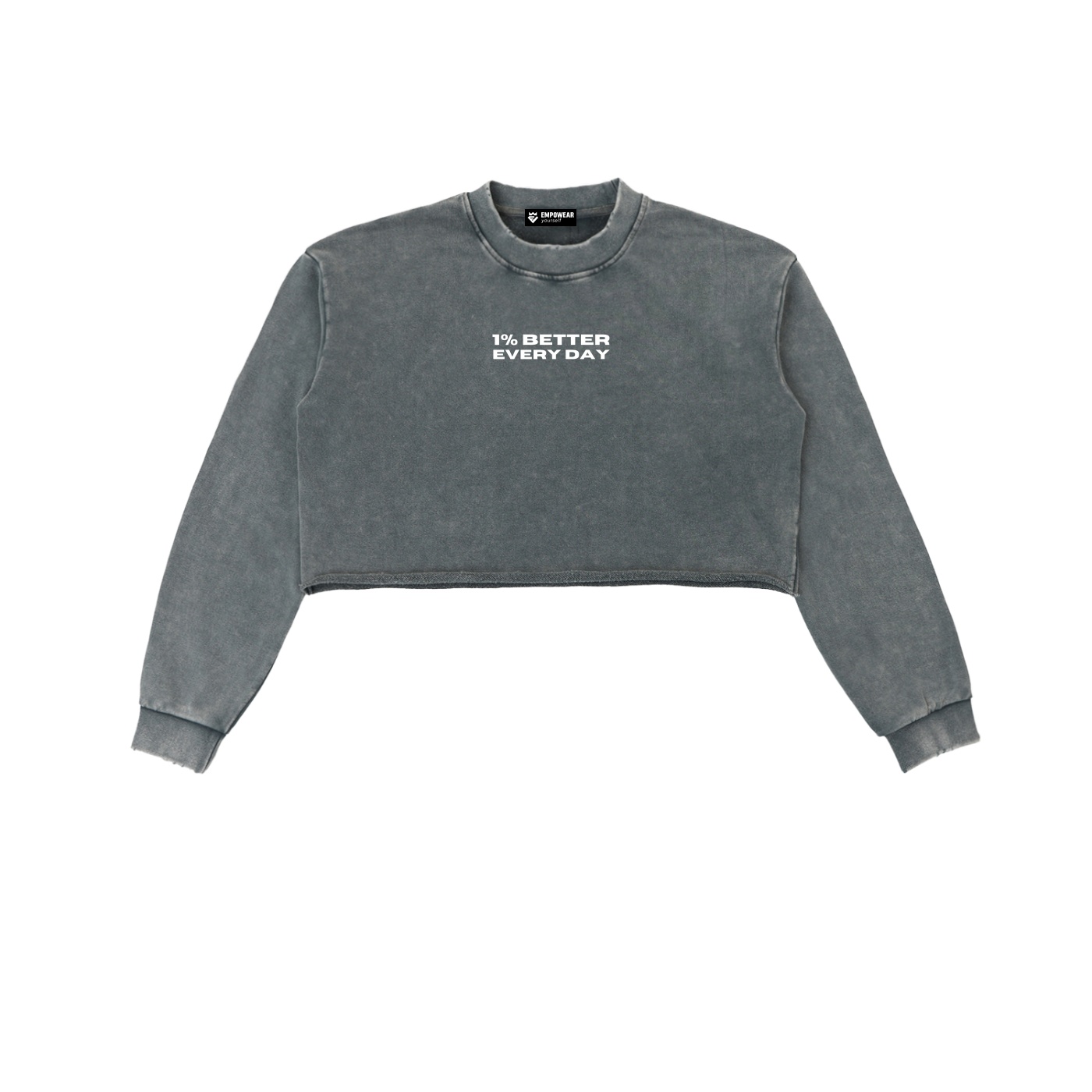 https://ajmall-vc-public-bucket.oss-us-west-1.aliyuncs.com/hugepod/material/custom_printing/dcf5cae86a294ddca287f1b87f9f4c4e.png 1% Better Every Day Washed Cropped - Image 1
