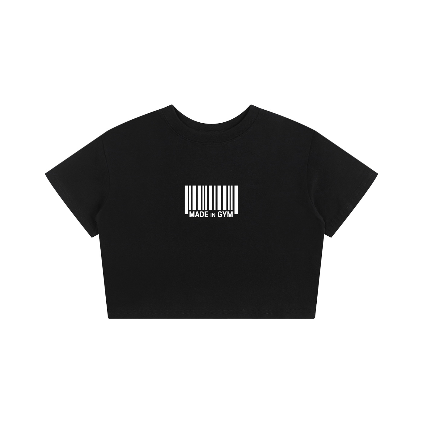 https://ajmall-vc-public-bucket.oss-us-west-1.aliyuncs.com/hugepod/material/custom_printing/e865eeeca28f4695b06f88d49fd4b819.png Made in Gym Baby Tee - Image 1