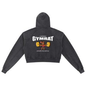 Certified Gymrat Girl Cropped Hoodie