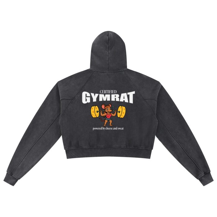 Certified Gymrat Girl Cropped Hoodie