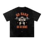 Go Hard or Go Home Washed Oversized T-Shirt - Image 2