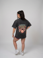 Weight of Being Hot Double Print Washed Oversized T-Shirt - Image 3