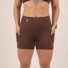 High-Waisted Pocket Shorts