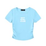 Hot Girl Club Ruched T-shirt - Image 3