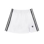 Diamond Striped Slit Skirt White - Image 2