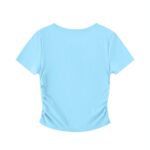 Strong Girls Have More Fun B&W Ruched T-shirt - Image 4