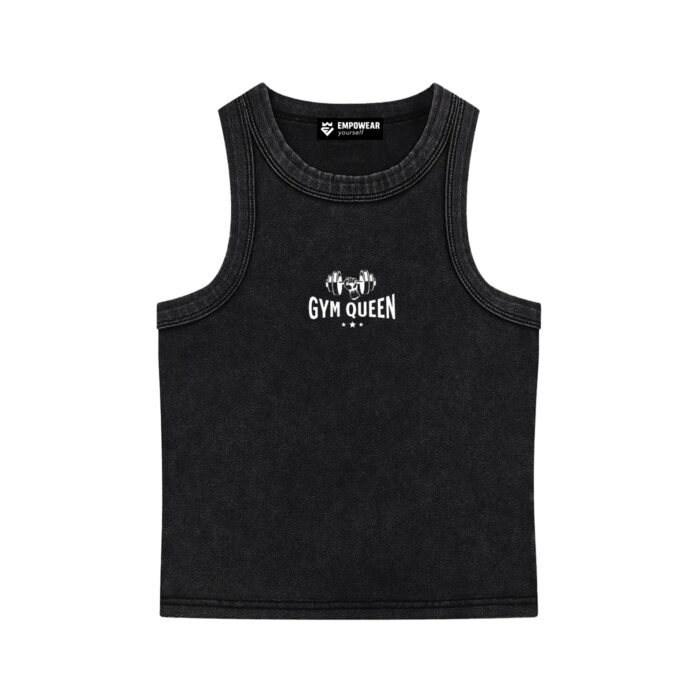 Gym Queen Washed Tank Top Gym Queen Washed Tank Top