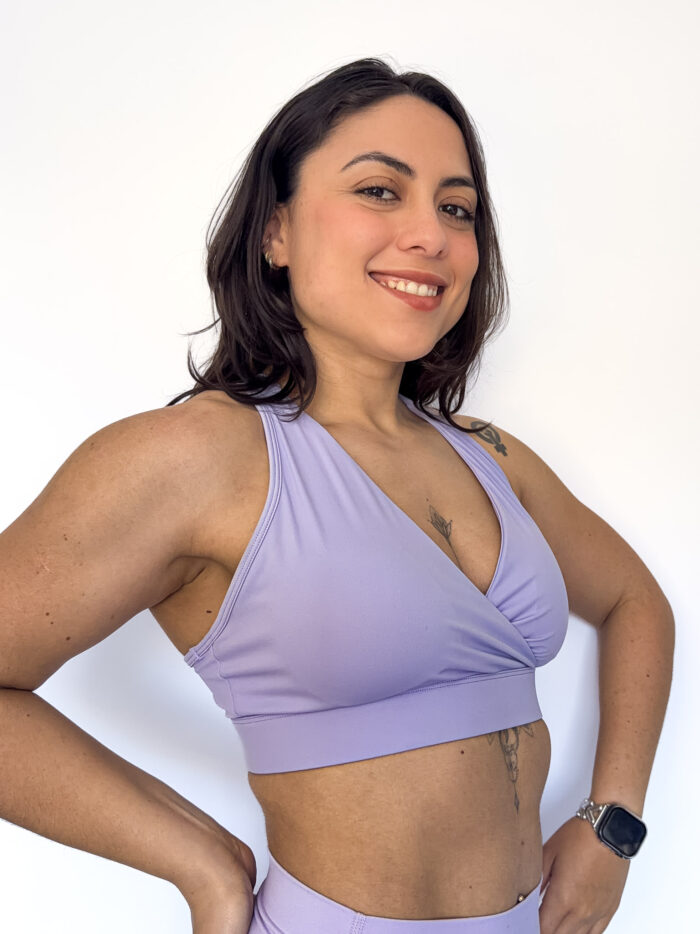 Crossover V-Neck Sports Bra Colors