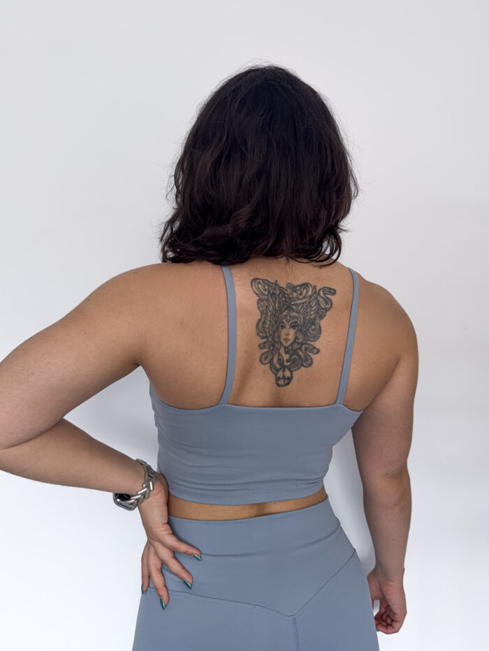 Diamond Spaghetti Strap Sports Bra