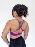 Diamond Strappy Criss Cross Sports Bra - Image 3