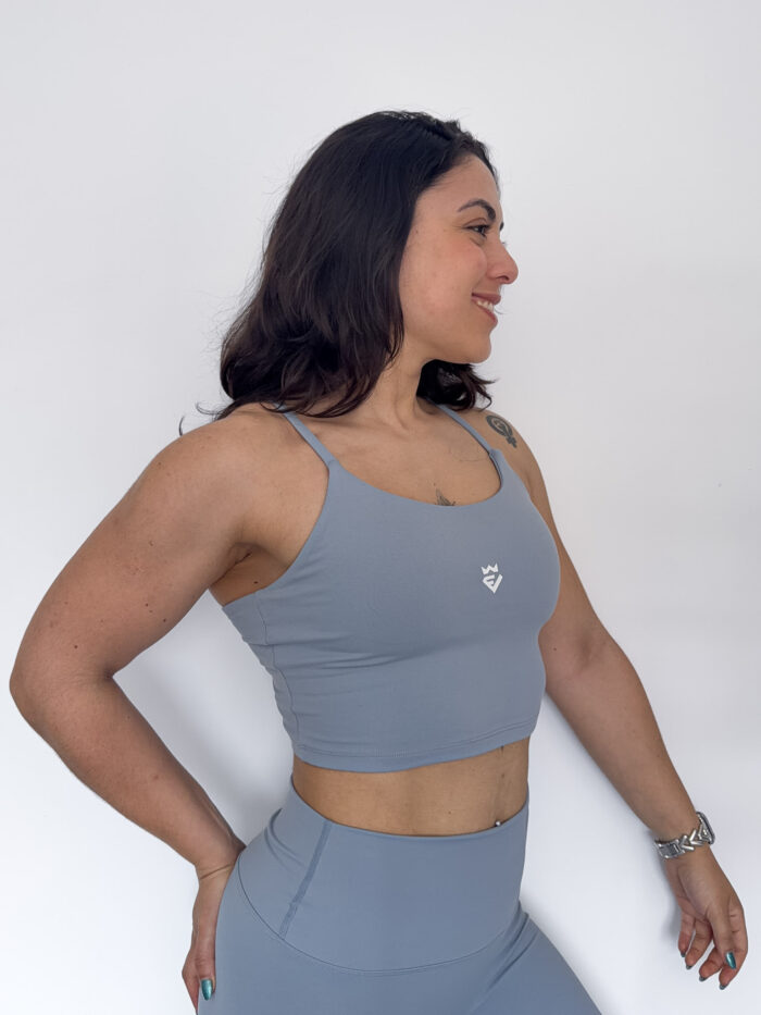 Diamond Spaghetti Strap Sports Bra