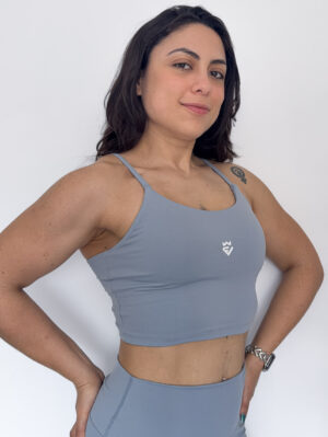 Diamond Spaghetti Strap Sports Bra