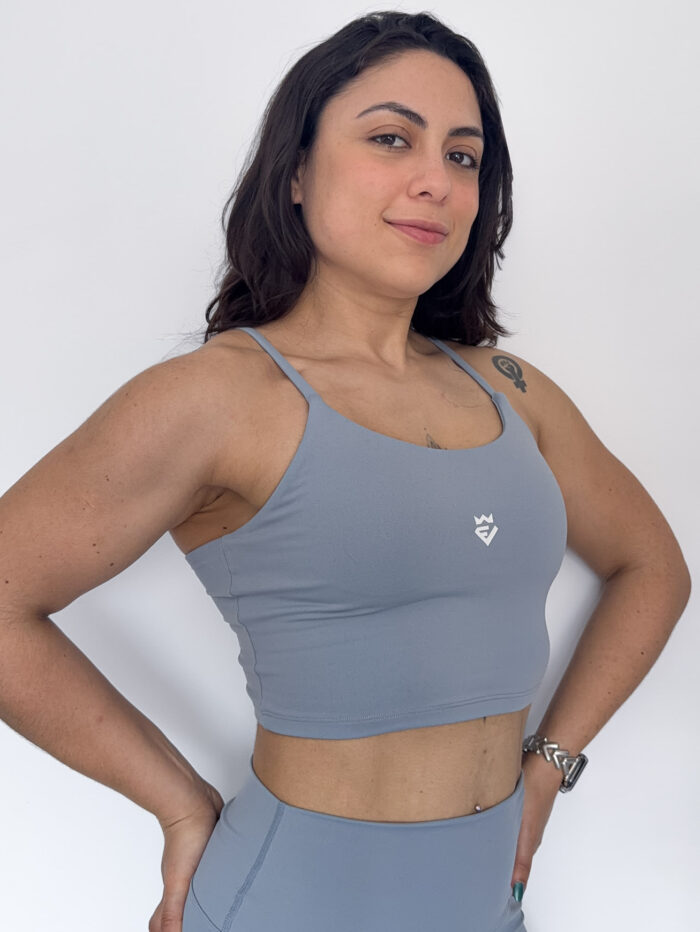 Diamond Spaghetti Strap Sports Bra