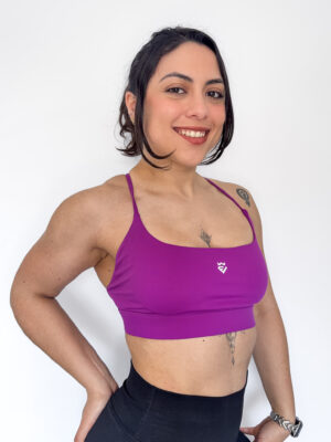 Diamond Strappy Criss Cross Sports Bra