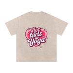 Girls Do Yoga Double Print Washed Oversized T-Shirt - Image 4