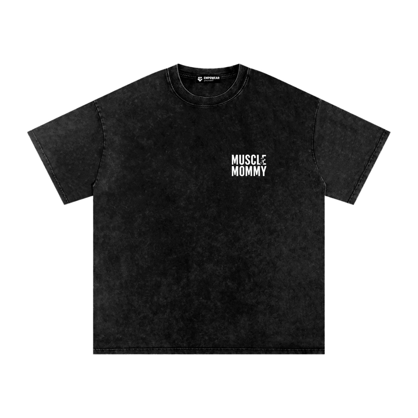 https://ajmall-vc-public-bucket.oss-us-west-1.aliyuncs.com/hugepod/material/custom_printing/58c01bfc0eb34c14a9338b2be9373756.png Muscle Mommy Lifting Club Washed Oversized T-Shirt - Image 1