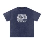 Installing Muscles Washed Oversized T-Shirt - Image 3