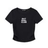 Hot Girl Club Ruched T-shirt