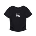 Hot Girl Club Ruched T-shirt