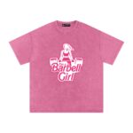 Barbell Girl Washed Oversized T-Shirt - Image 3