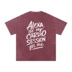 Alexa Do My Cardio Washed Oversized T-Shirt - Image 4