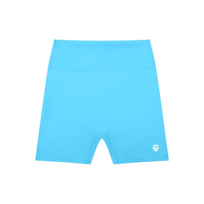 White Basic High-Waisted Shorts